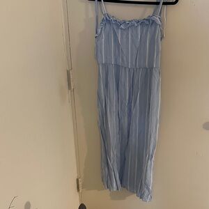 BCBG Paris Pinstripe Midi Sundress. Coquette, Cottagecore, Feminine